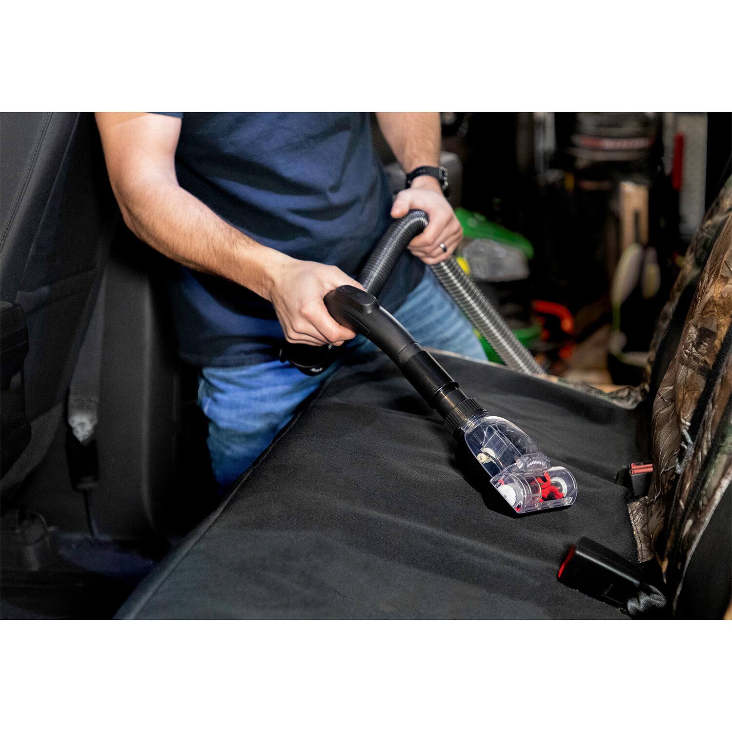 Left. Atrix - Ergo Edge Wall Mounted Utility & Garage Vacuum - Black.
