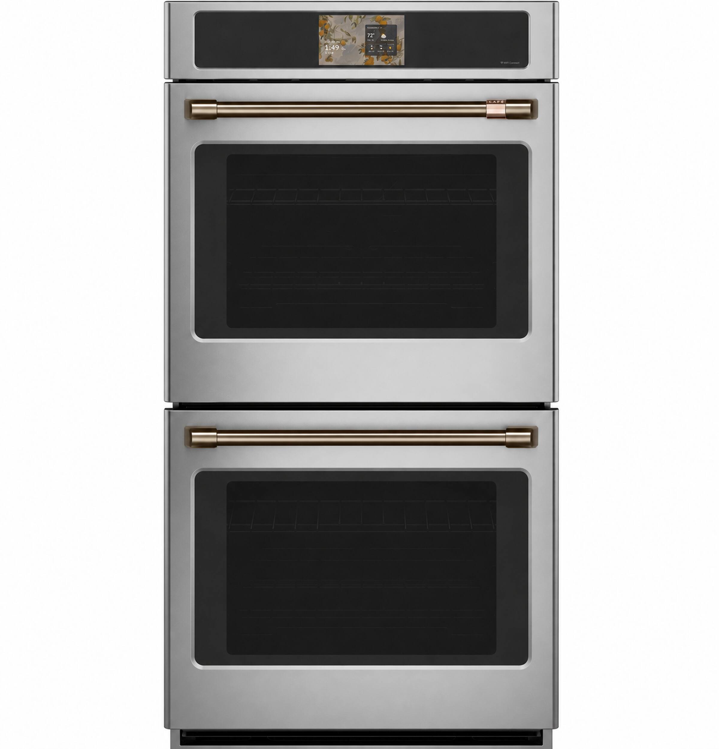 Alt View 16. Café - 27" Smart Built-In Double Electric Convection Wall Oven with Air Fry and Precision Cooking Modes - Stainless Steel.