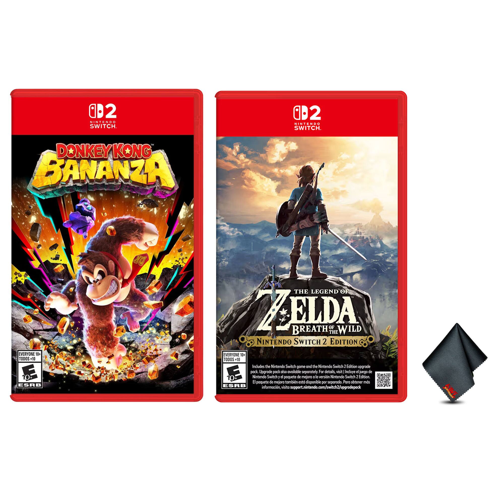 Donkey Kong Bananza and The Legend of Zelda: Breath of the Wild Nintendo Switch 2 Edition Bundle - Nintendo Switch 2