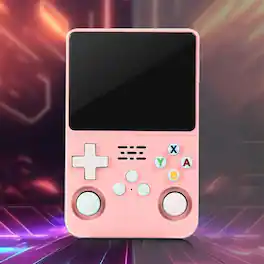 R36S Retro Handheld Game Console, 3.5-inch HD Screen, 64GB Large Capacity Memory, Portable Handheld Game Console