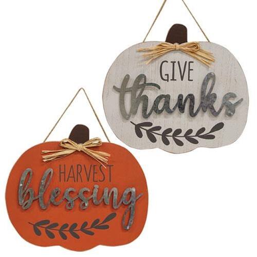 GIVE thanks  
HARVEST blessing