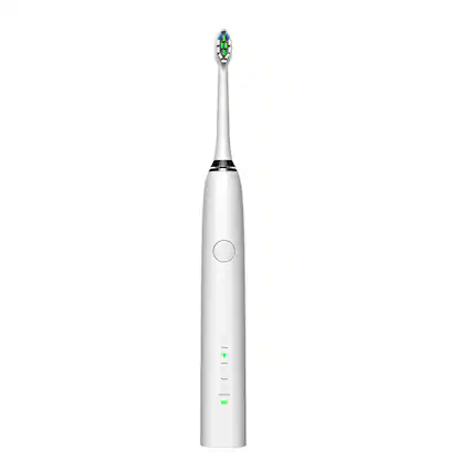 Front. Cluzine - Electric Toothbrush Magnetic Levitation Sonic Inductive Charging Smart Waterproof Long Endurance - White.