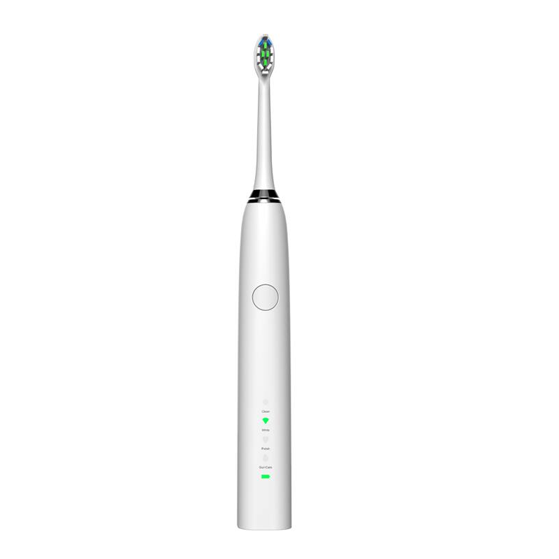 Front. Cluzine - Electric Toothbrush Magnetic Levitation Sonic Inductive Charging Smart Waterproof Long Endurance - White.