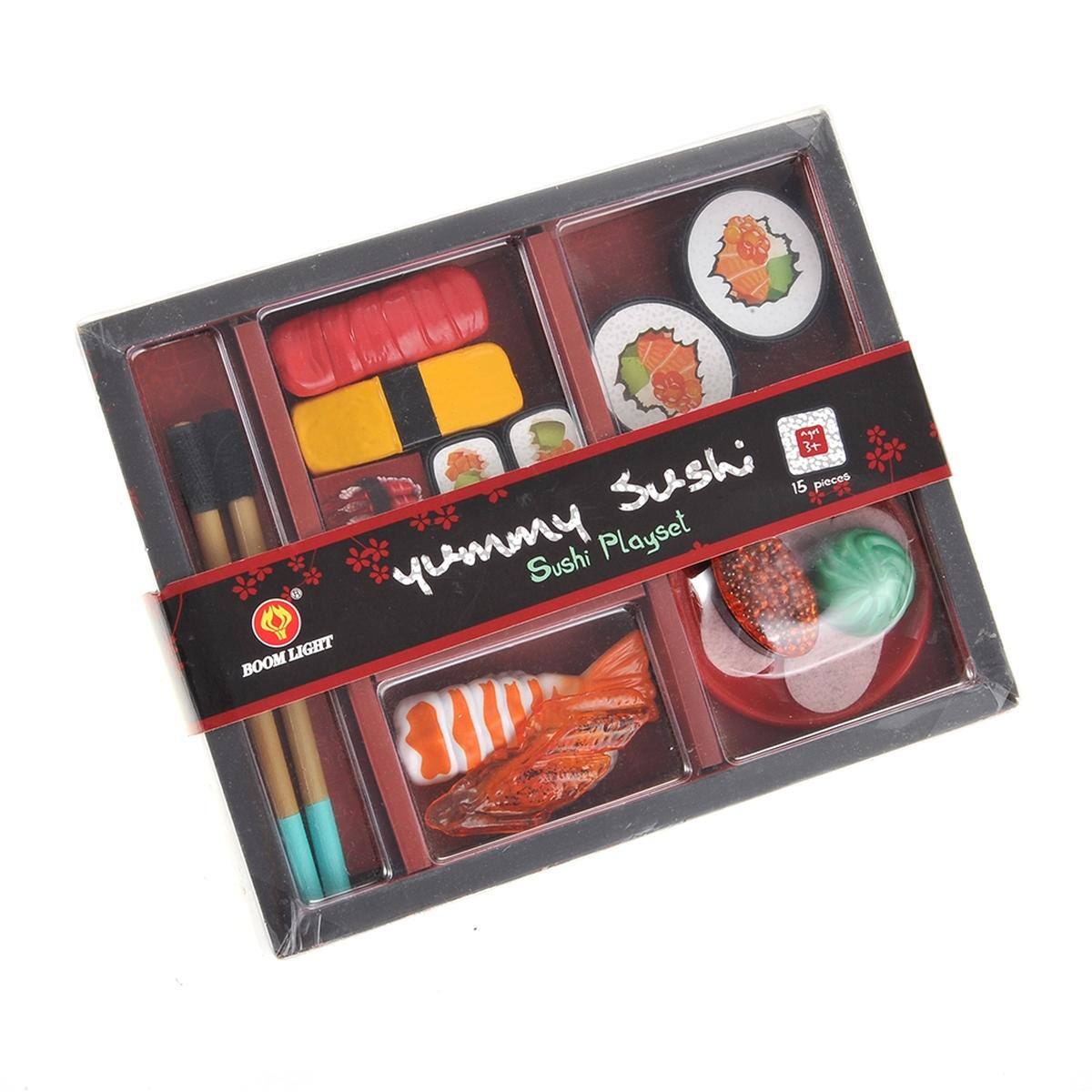 調理器具 Tom & toys JuzToys Play Food Sets for Kids Kitchen, 21pcs Japanese Sushi