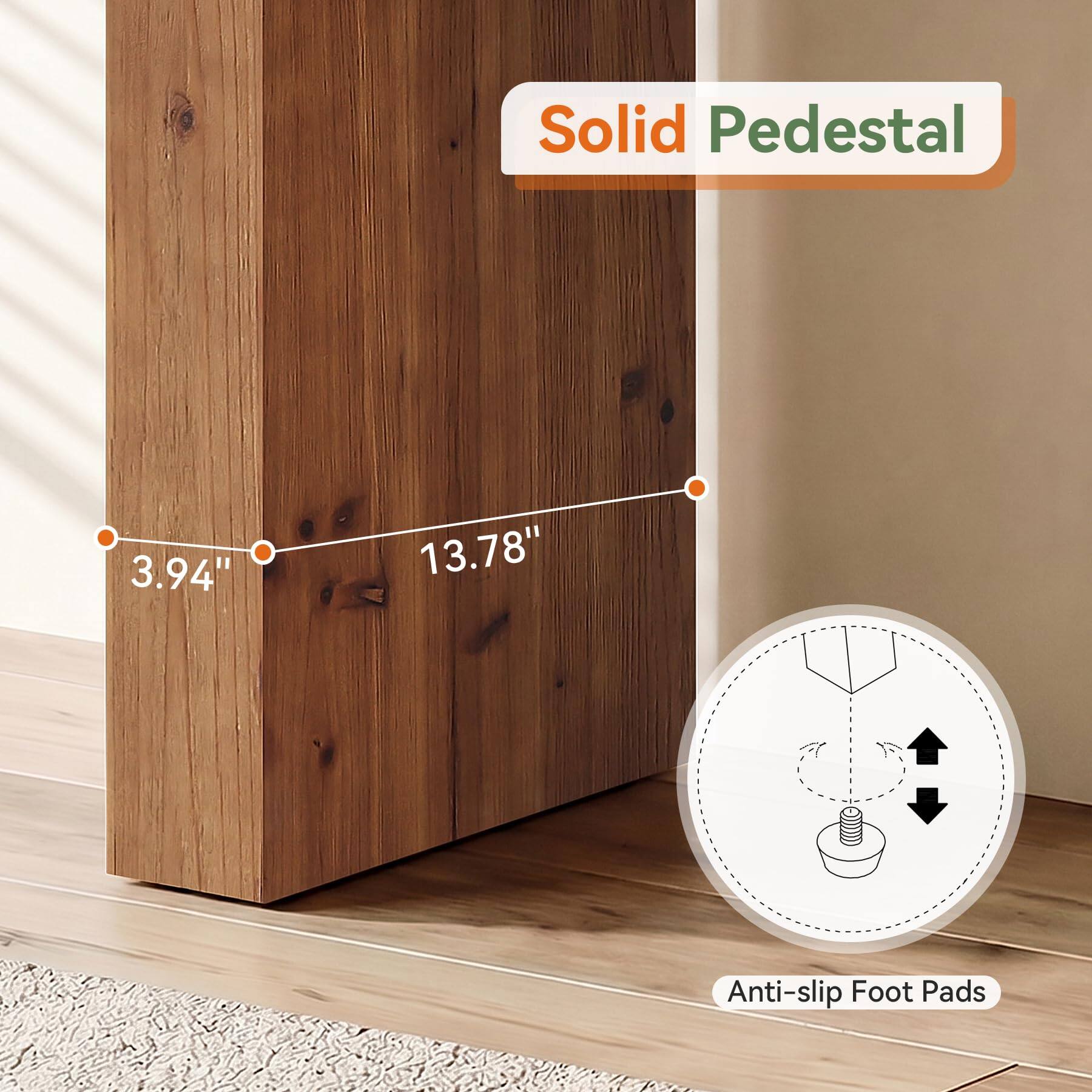 Solid Pedestal  
3.94"  
13.78"  
Anti-slip Foot Pads