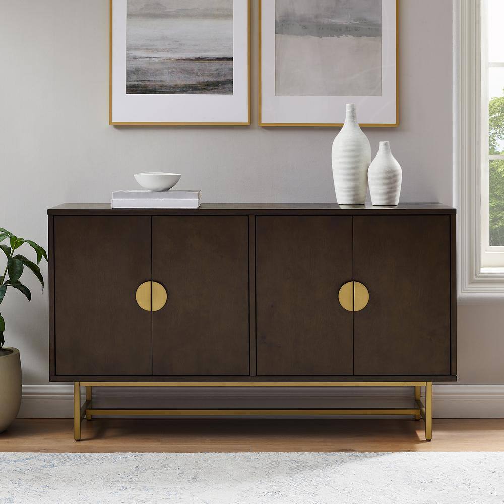 Alt View 8. Crosley Furniture - Blair Sideboard - Dark Brown.
