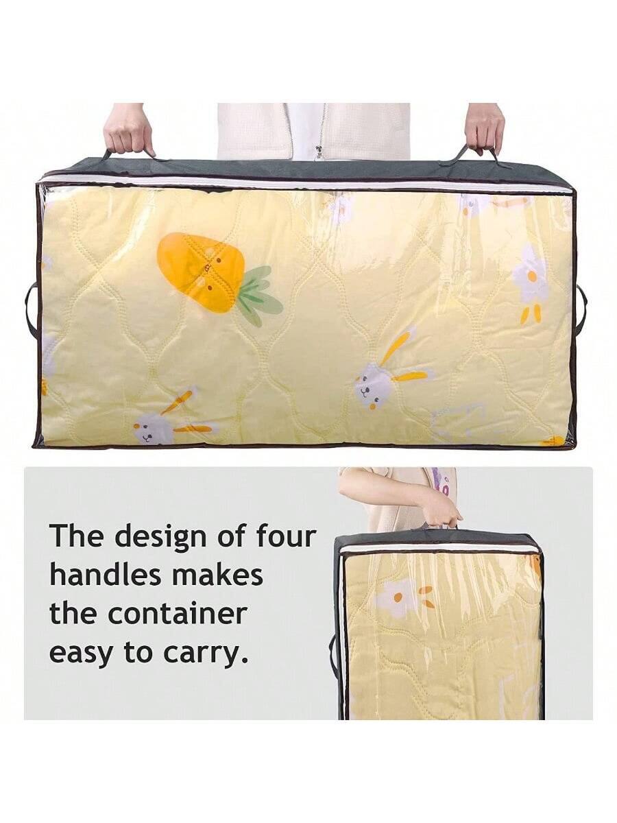 The design of four handles makes the container easy to carry.