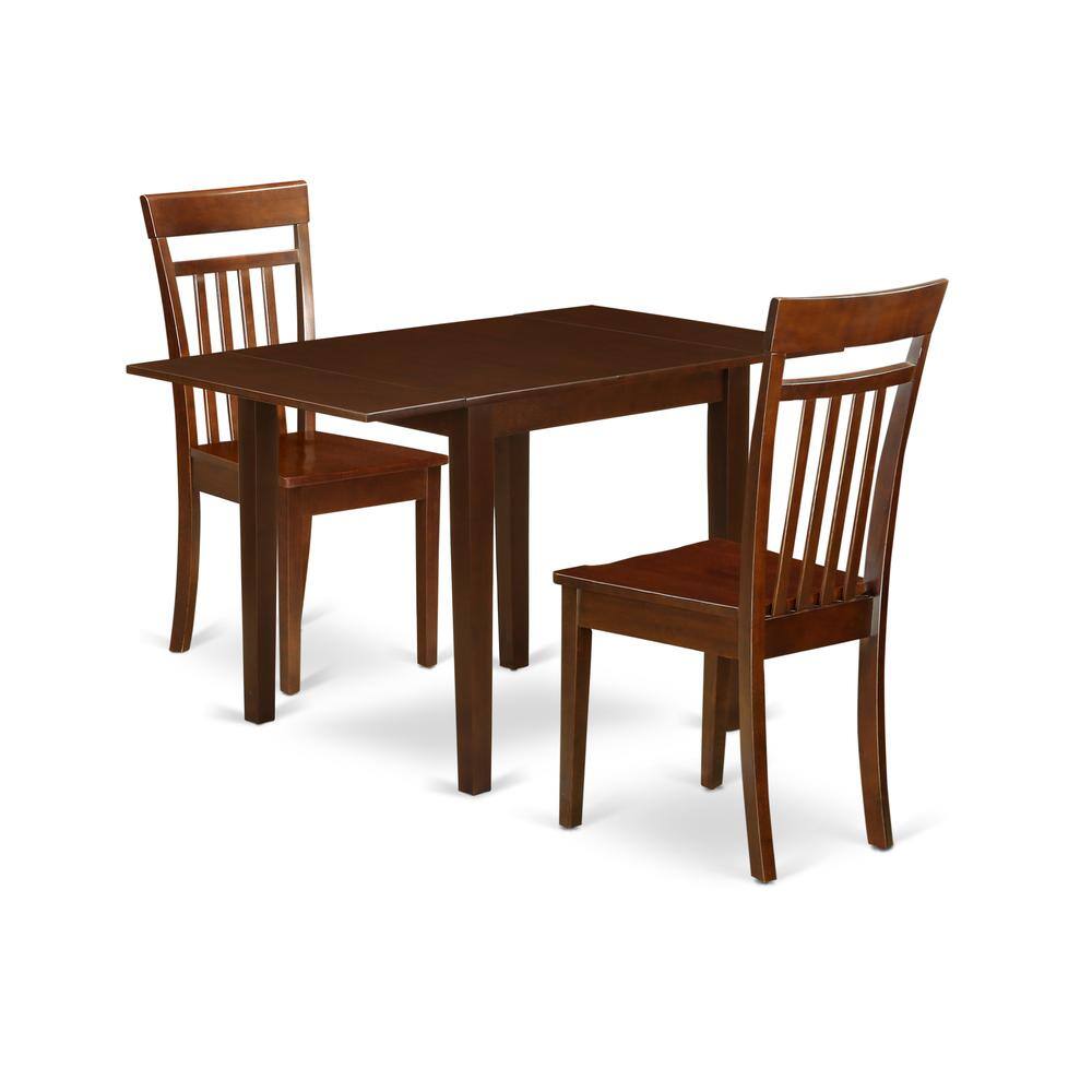 Left. East West Furniture - Dining Room Set Mahogany - Brown.