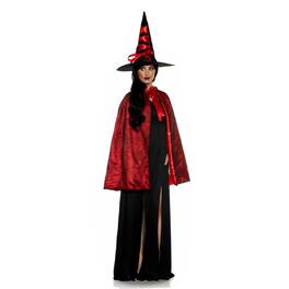 Underwraps - Witch Cape and Hat Adult Costume Set | Standard - Red