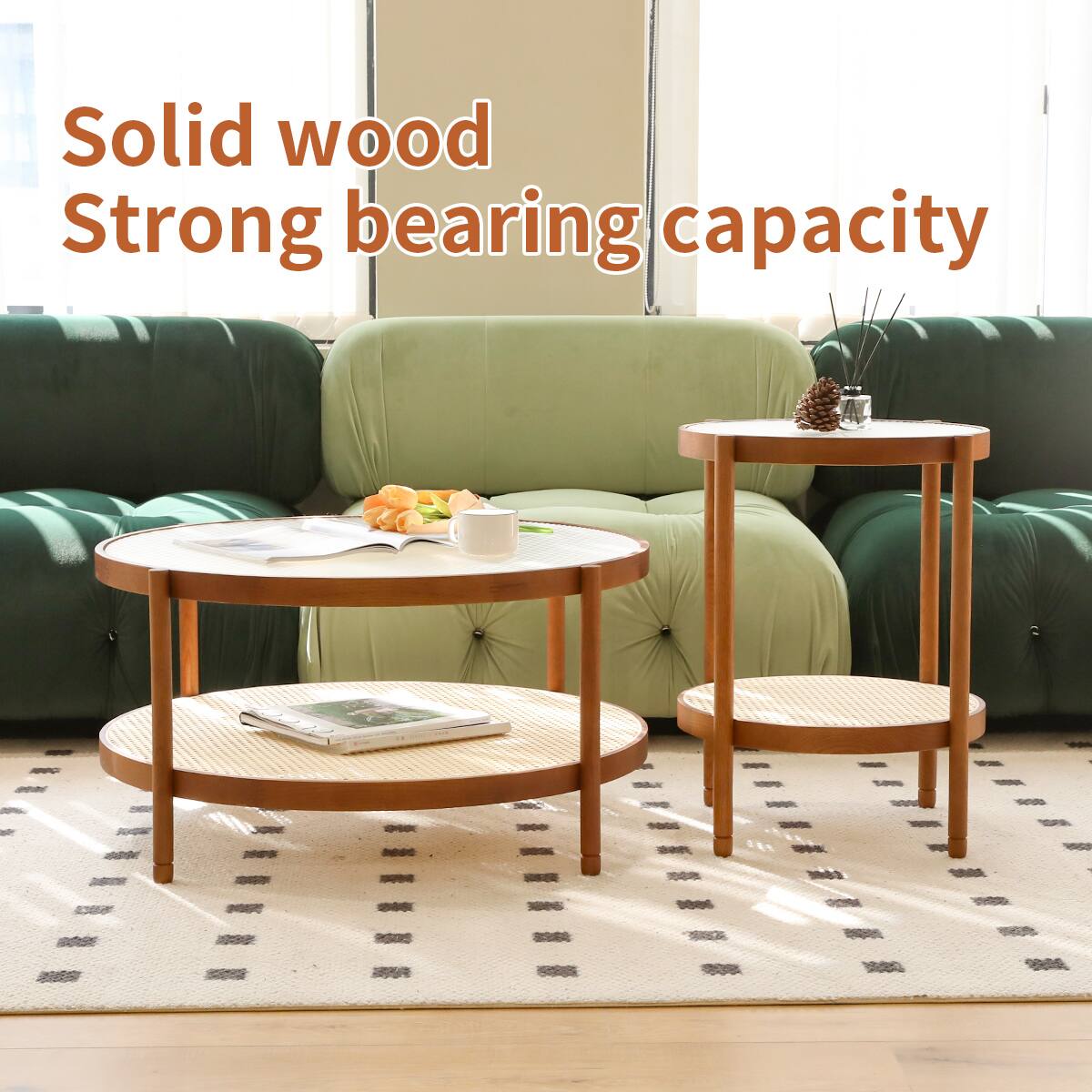 Solid wood  
Strong bearing capacity