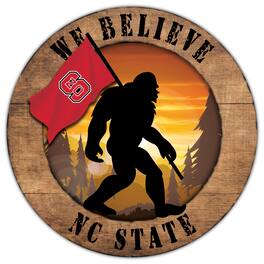 Fan Creations - NC State Wolfpack 12'' We Believe Bigfoot Circle Sign - Multicolor