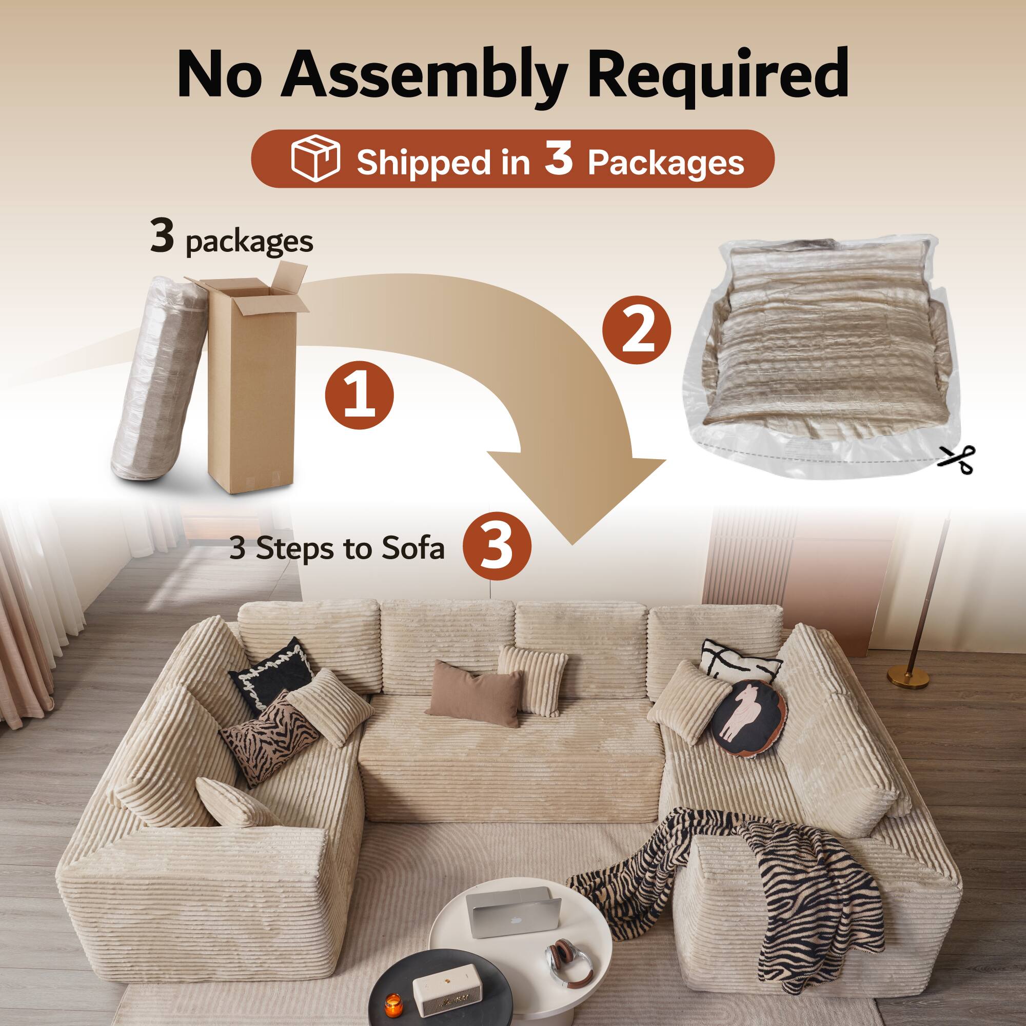 Ovios Sectional Sofa - Thumbnail 3