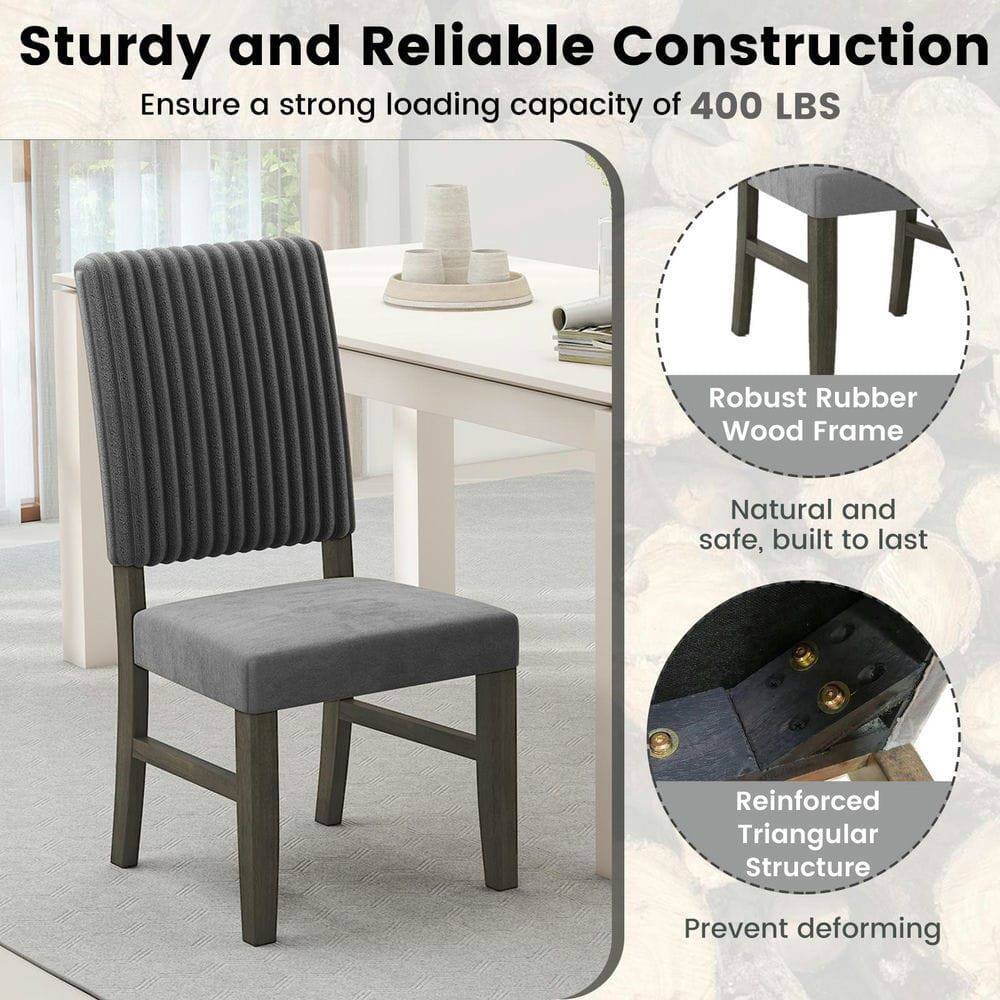 Sturdy and Reliable Construction  
Ensure a strong loading capacity of 400 LBS  

Robust Rubber Wood Frame  
Natural and safe, built to last  

Reinforced Triangular Structure  
Prevent deforming