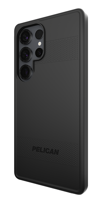 Left. Pelican - Protector Case + Magnet - Samsung Galaxy S25 Ultra BLACK - Black.