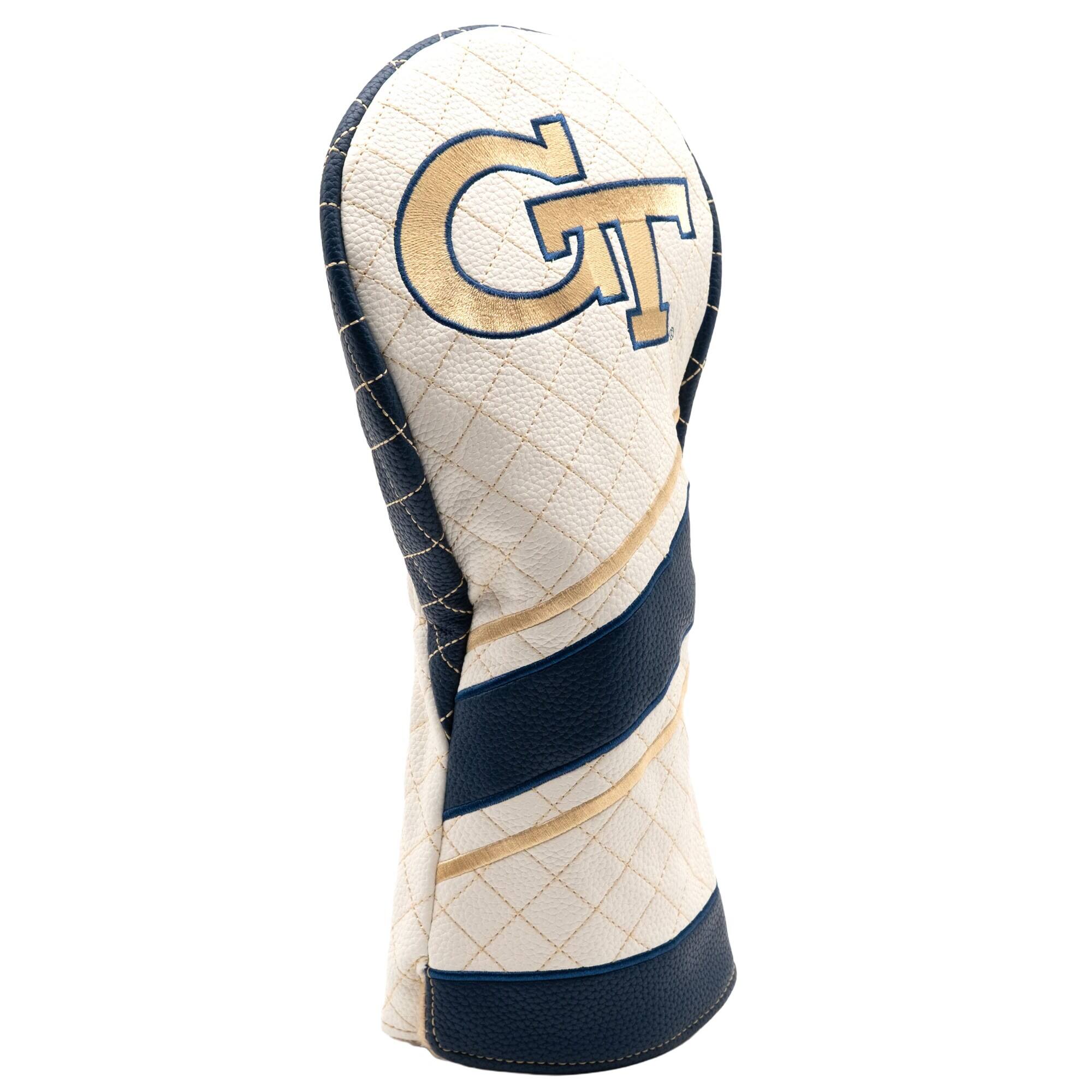 Alt View 2. Team Golf - Georgia Tech Yellow Jackets Striped Quilted Driver Headcover - Multicolor.