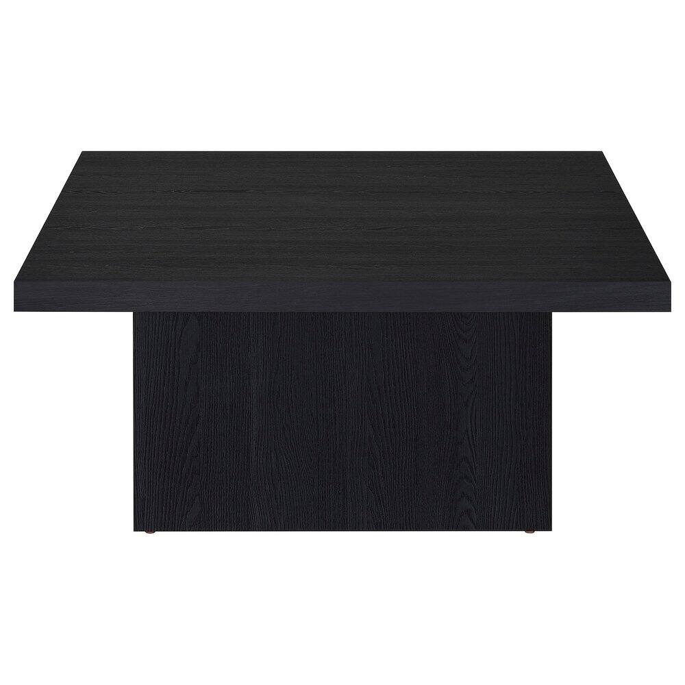 Left. Coaster Co. of America - Devar Square Engineered Wood Cocktail Coffee Table Black - Black.
