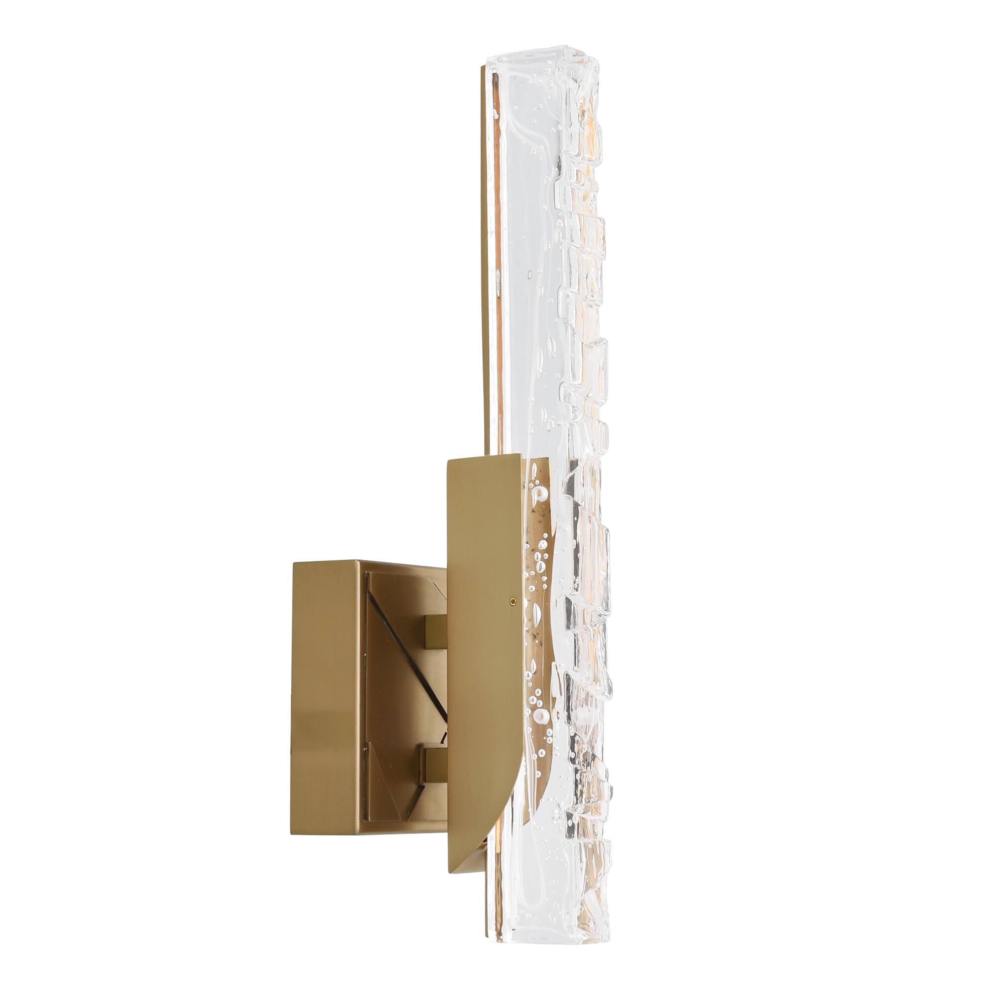 Alt View 1. CWI Lighting - Valira Integrated LED Brass Wall Light - Brass.