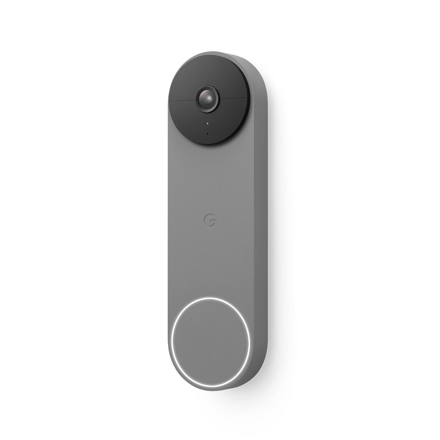 Left. Google - Nest Wi-Fi Video Doorbell - Battery Operated - Ash.