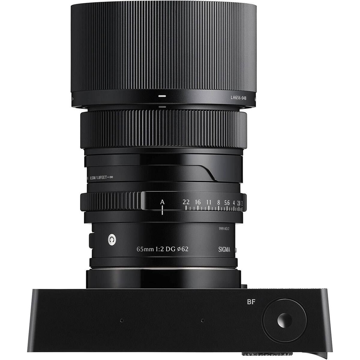 LH656-048  
LENS/FEET-00  
A  
22 16 11 8 5.6 4 2.8  
99914517  
65mm 1:2 DG 62  
SIGMA  
BF