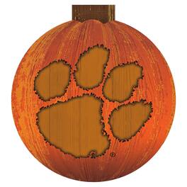 Fan Creations - Clemson Tigers 12'' Pumpkin Sign - Orange
