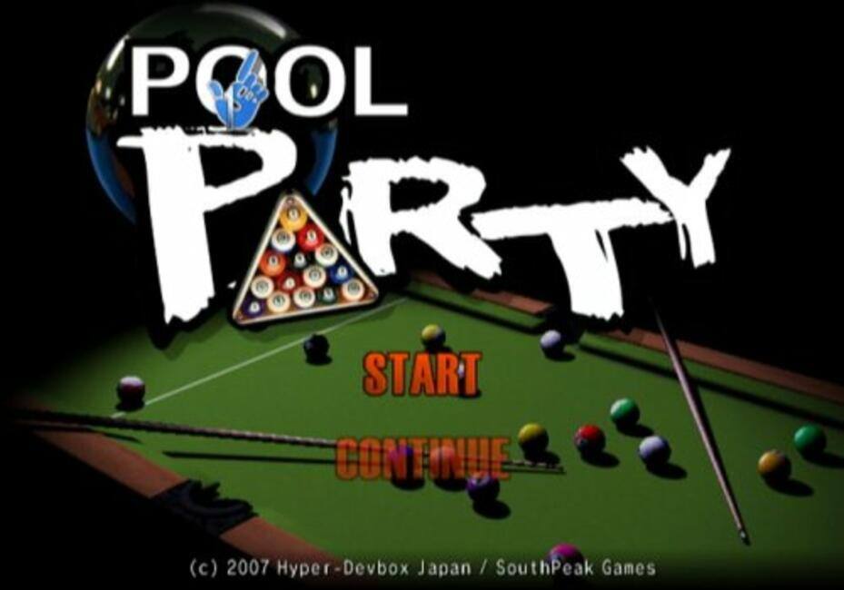 POOL PARTY

START CONTINUE

(c) 2007 Hyper-Devbox Japan / SouthPeak Games