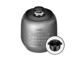 cuchen - 2.1 Ultra High-Pressure Induction Heating Rice Cooker 6 Cup (Uncooked) (1.14 quarts) Made in Korea - Gray