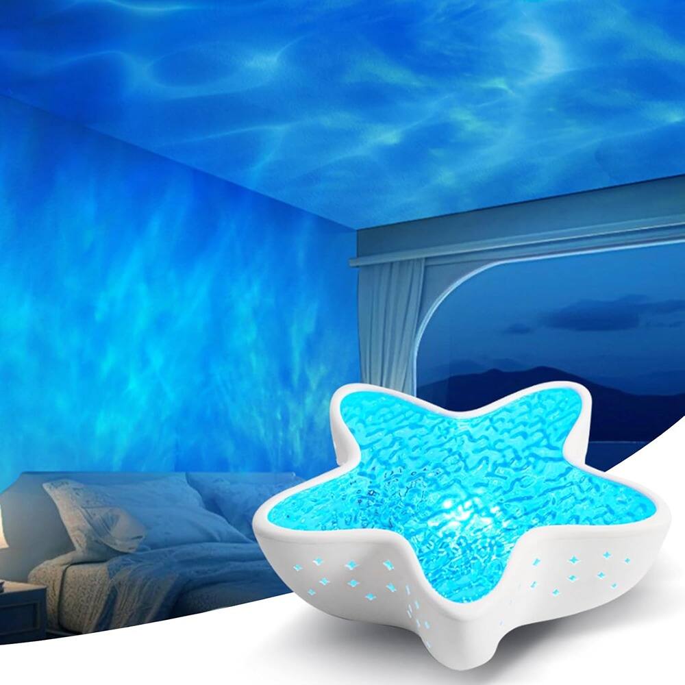 Front. ACJPR - Northern Lights and Ocean Wave Projector for Bedroom, Galaxy Night Light for Kids, Dorm and Room Decor Gift.