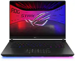 ASUS - ROG Strix SCAR 16 16" 2.5K 240Hz Gaming Laptop - Intel Core Ultra 9 HX - 32GB RAM - NVIDIA GeForce RTX 5080 - 2TB SSD - Off Black - Front_Zoom
