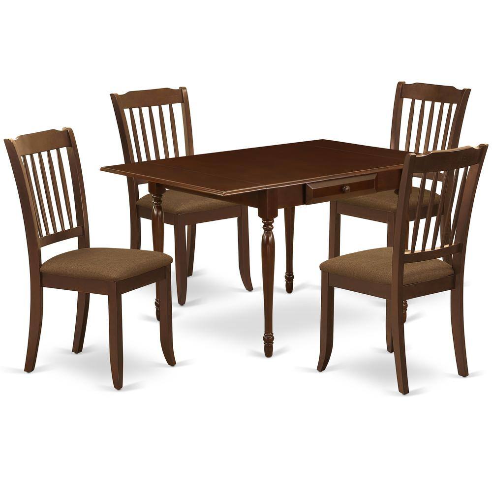 Left. East West Furniture - Dining Room Set Mahogany - Brown.