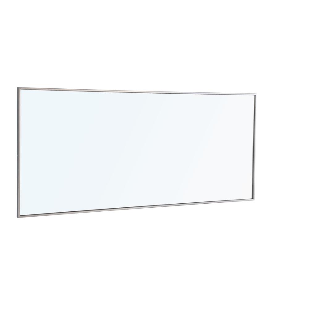 Alt View 4. Elegant Decor - Metal frame Rectangle Mirror 30 inch Silver - Silver.