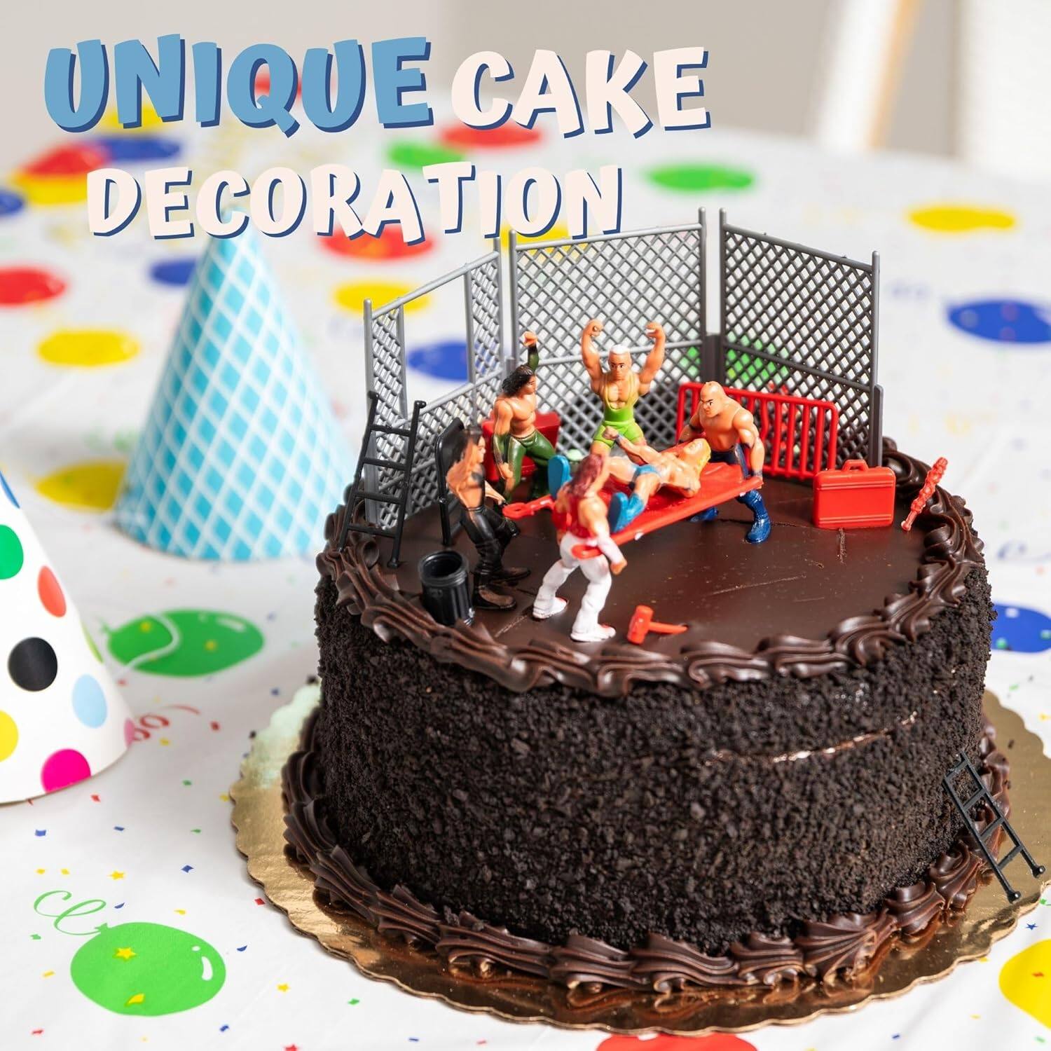 This is a unique cake decoration.