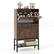 Front. Costway - Industrial Shoe Storage Cabinet with 2 Flip Drawers 1 Bottom Metal Shelf Organizer - Rustic Brown.