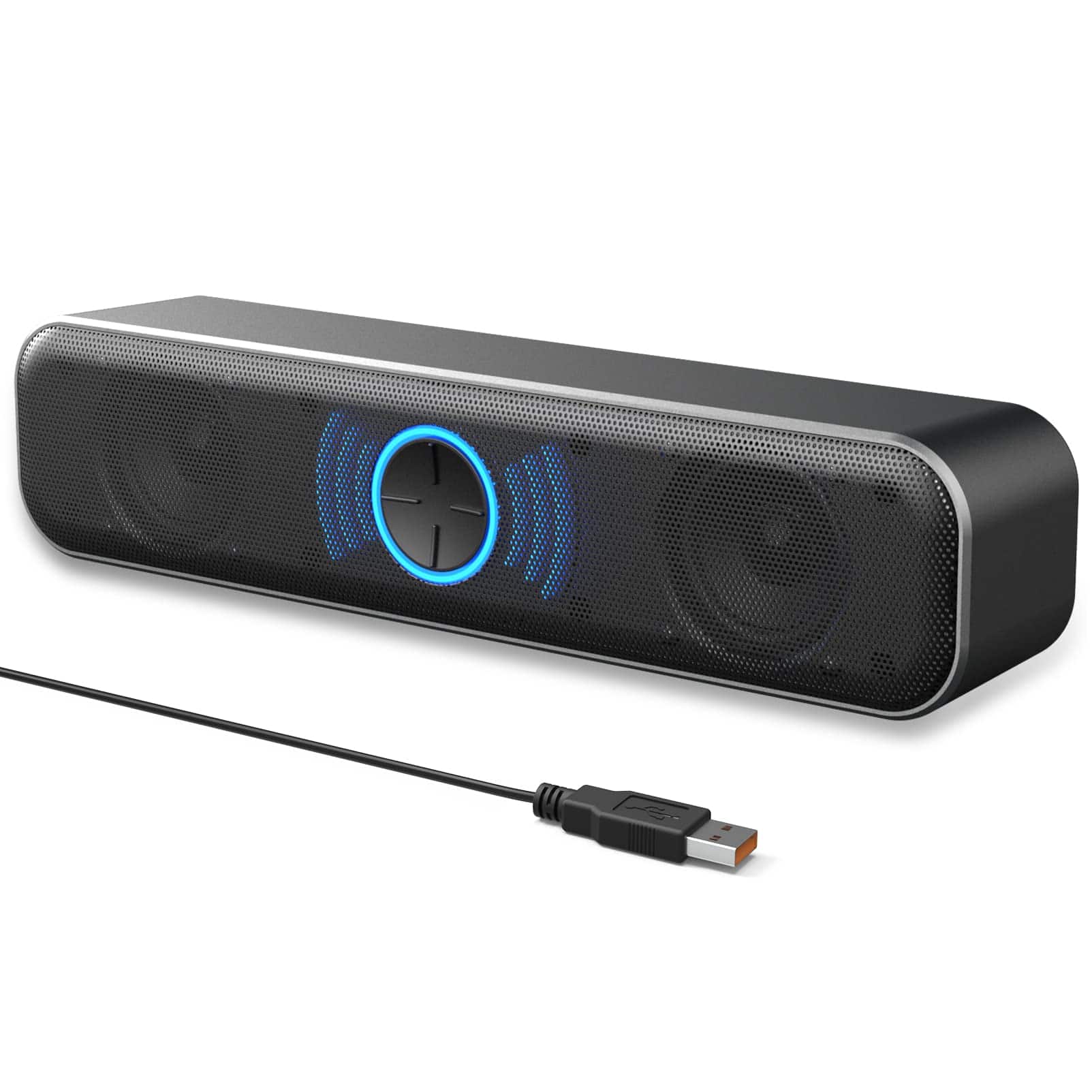 Cozy Serene - Usb Computer Speakers For Desktop Pc External Laptop Mini Soundbar Wired Usb Plug In With Loud Sound Deep Bass Wide - YFQ86-Pro