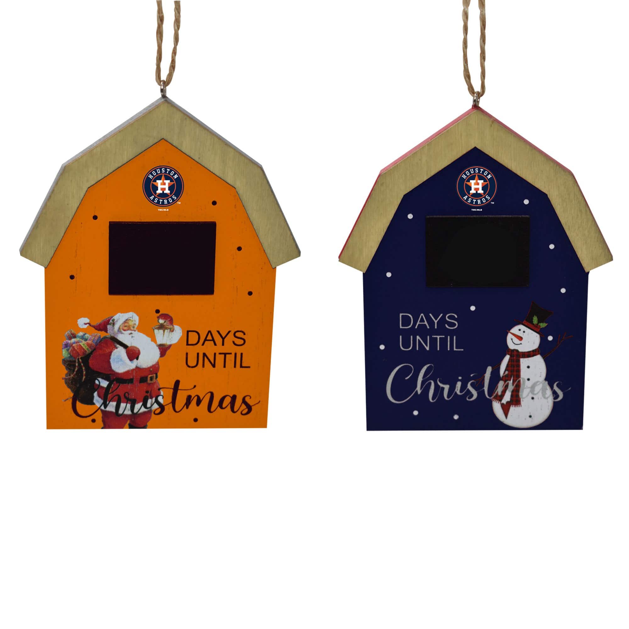 The Memory Company - Houston Astros 2-Pack Countdown Ornament Set - Multicolor