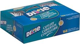 Dixie - Lunch Combo Plastic Assorted Cutlery Box, 168/Box - White
