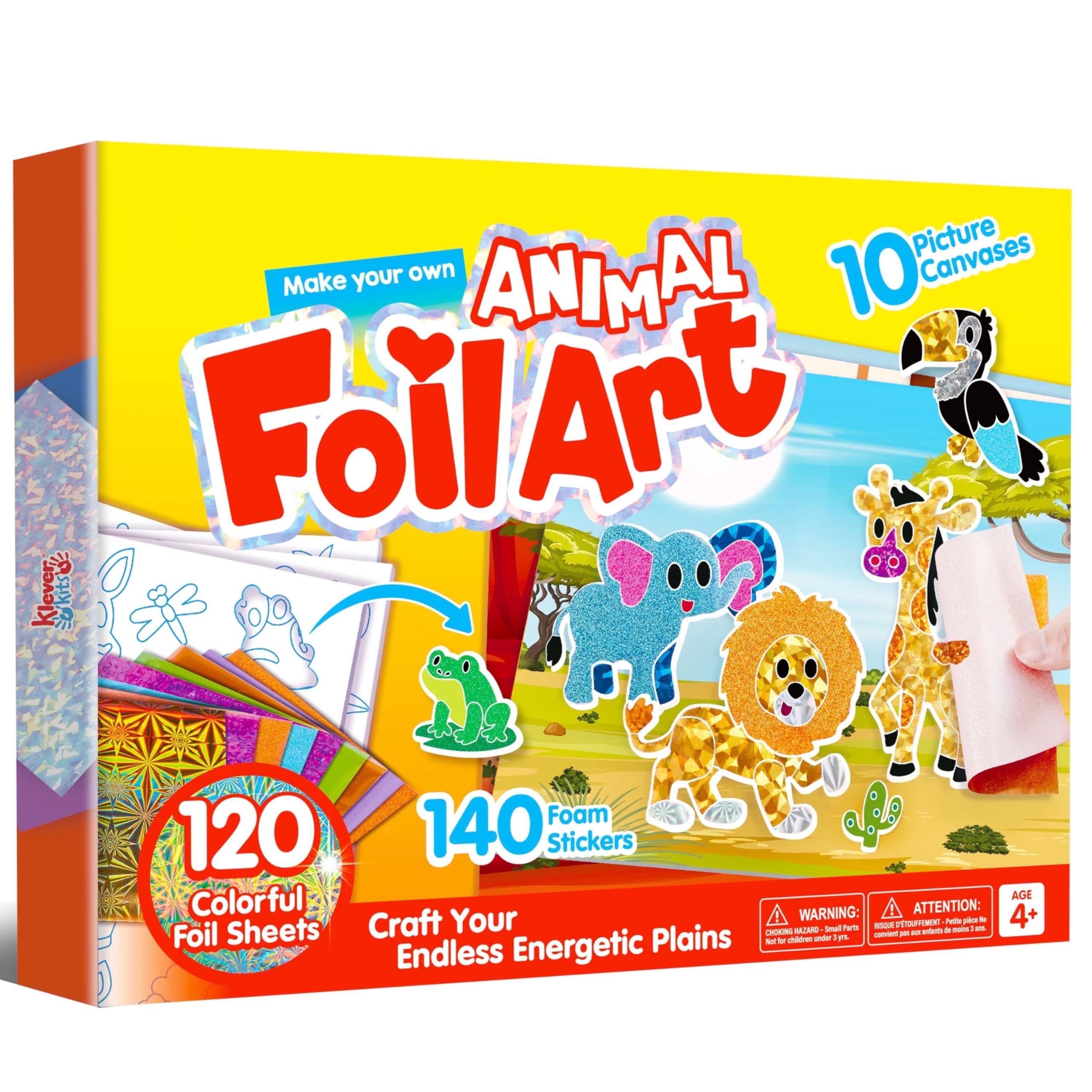 Picture Canvases Make your own ANIMAL 10a FolVArt Kleveriz

Foam 120 140 Stickers Colorful AGE WARNING: ATTENTION: 4+ Your Piece pice la Foil Sheets Craft Plains CHOKING ld for children HAZARD under -Smal Parts Lys comment, HISQUE D'TOUFFEMENT ps anfants  moim 85 Endless Energetic