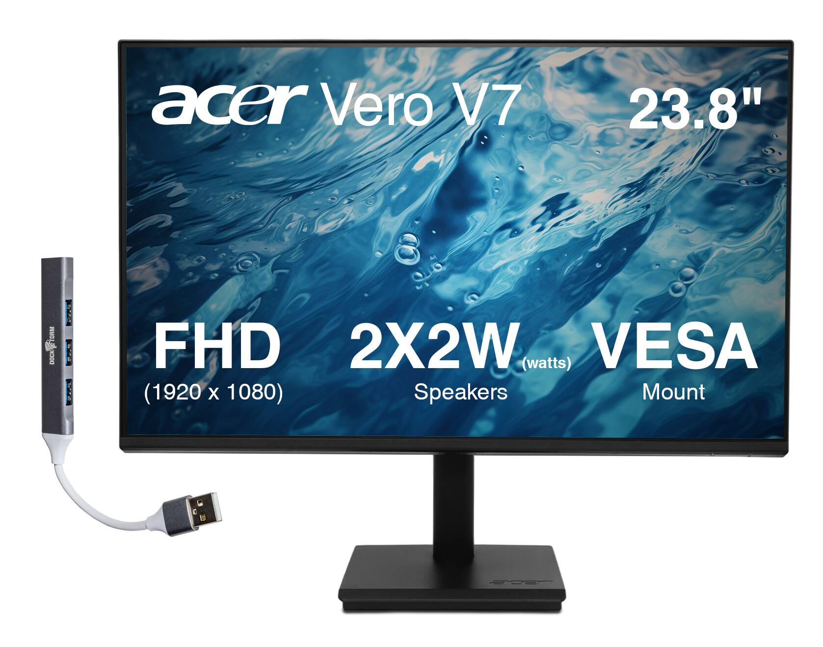 acer Vero V7 23.8" FHD 2X2W (watts) VESA (1920 X 1080) Speakers Mount
