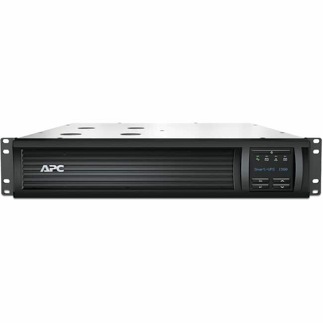 APC - Smart-UPS, Line Interactive, 1500VA, Rackmount 2U, 120V, 6x NEMA 5-15R outlets, SmartConnect Port+Network Card, AVR - Black