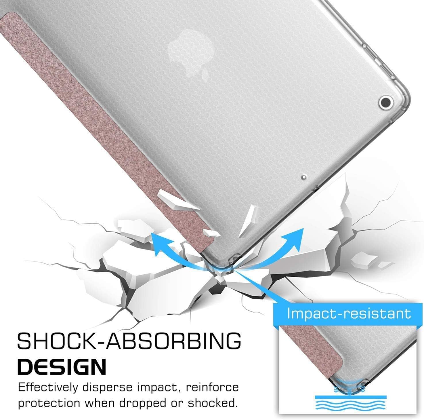 Impact-resistant SHOCK-ABSORBING DESIGN Effectively disperse impact, reinforce protection when dropped or shocked.