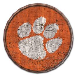 Fan Creations - Clemson Tigers 24" Cracked Color Barrel Top Sign - Multicolor