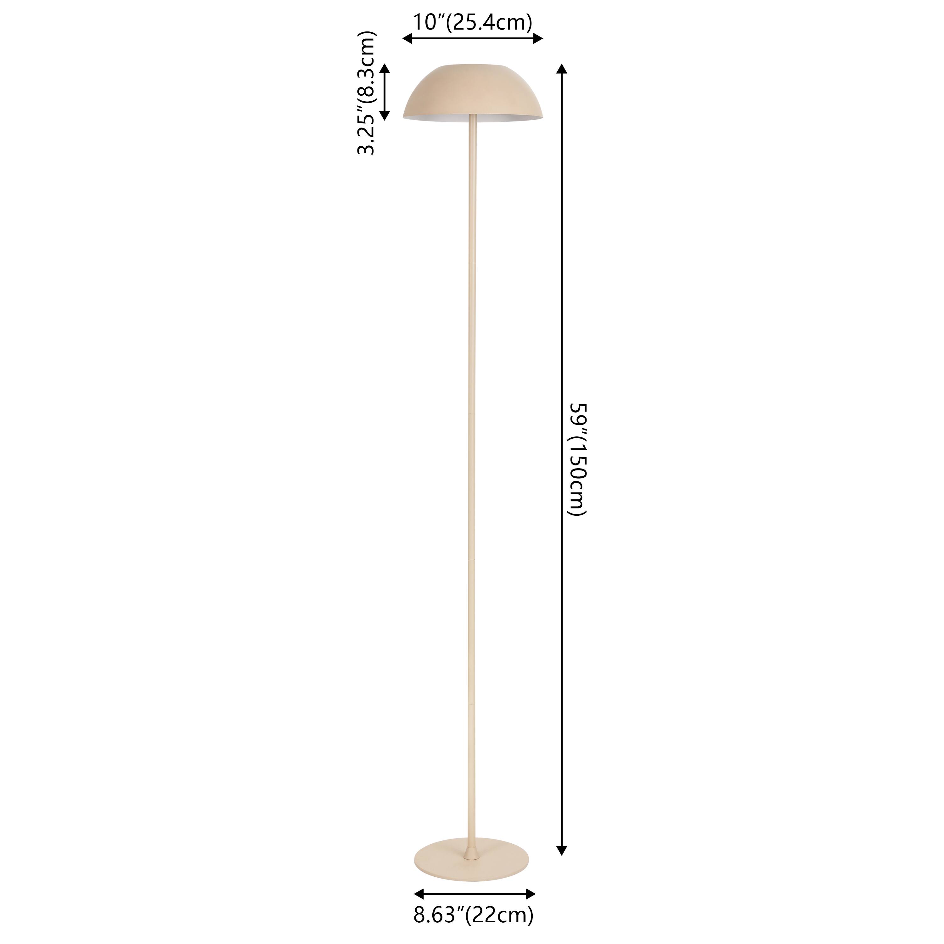 10" (25.4cm)  
3.25" (8.3cm)  
59" (150cm)  
8.63" (22cm)
