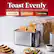 Alt View 14. Elite Gourmet - 4 Slice Long Slot Toaster - Stainless Steel.