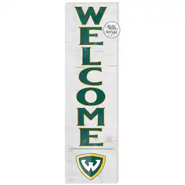 Jardine - Wayne State Warriors 10'' x 35'' Indoor/Outdoor Welcome Sign - White