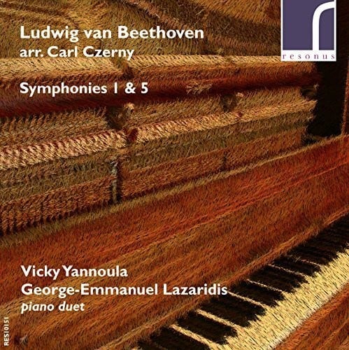 Beethoven / Yannoula / Lazaridis - Symphonies 1 & 5 for Piano Duet (Arr. Czerny)  - COMPACT DISCS