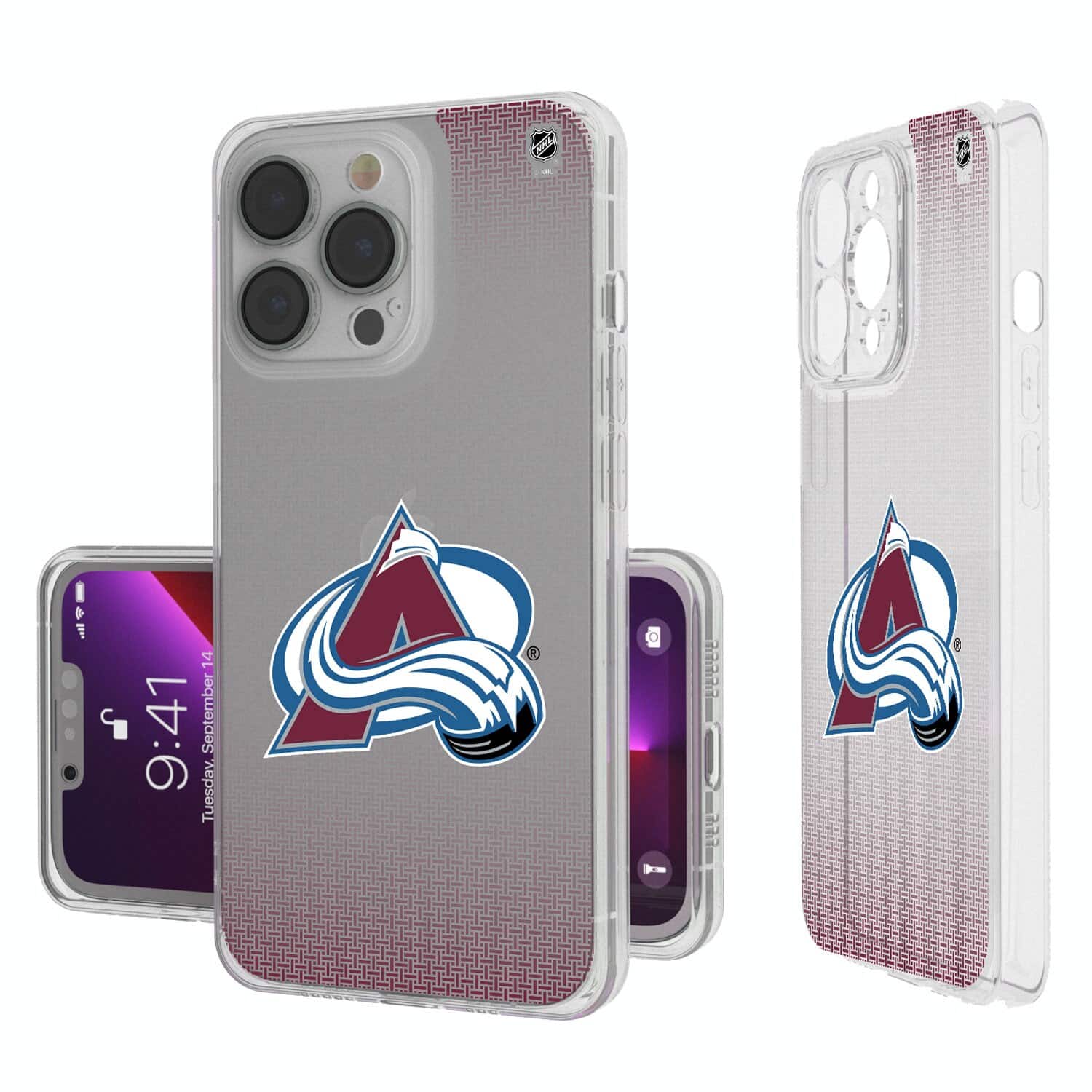 Keyscaper - NHL - Colorado Avalanche Linen Logo iPhone Clear Case - 16 Plus - Multicolor price history on PriceWatchPro