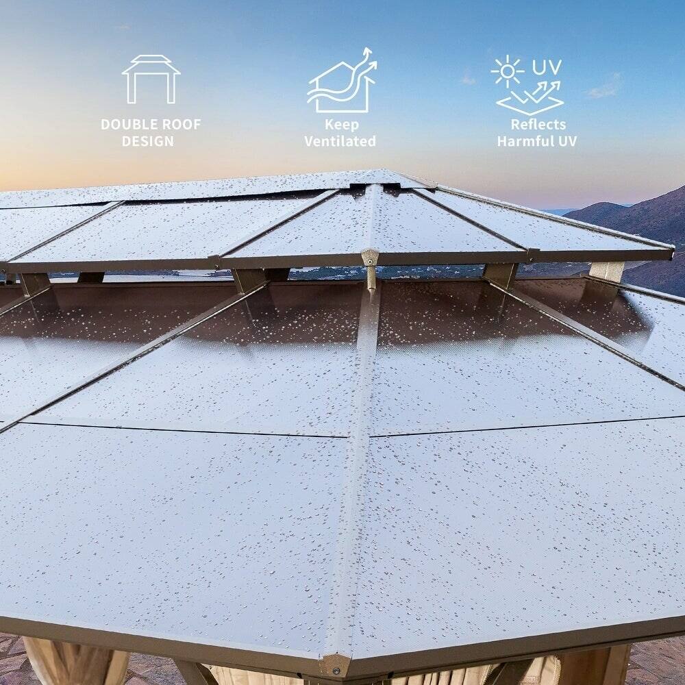 DOUBLE ROOF DESIGN, Keep Ventilated, Reflects Harmful UV