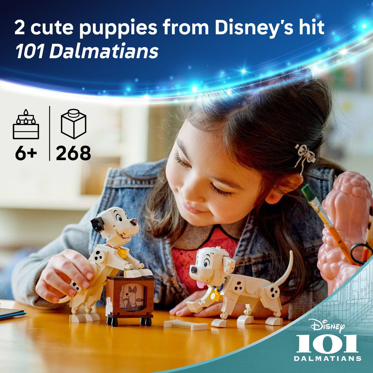 2 cute puppies from Disney's hit 101 Dalmatians 6+ 268 Disney 101 DALMATIANS