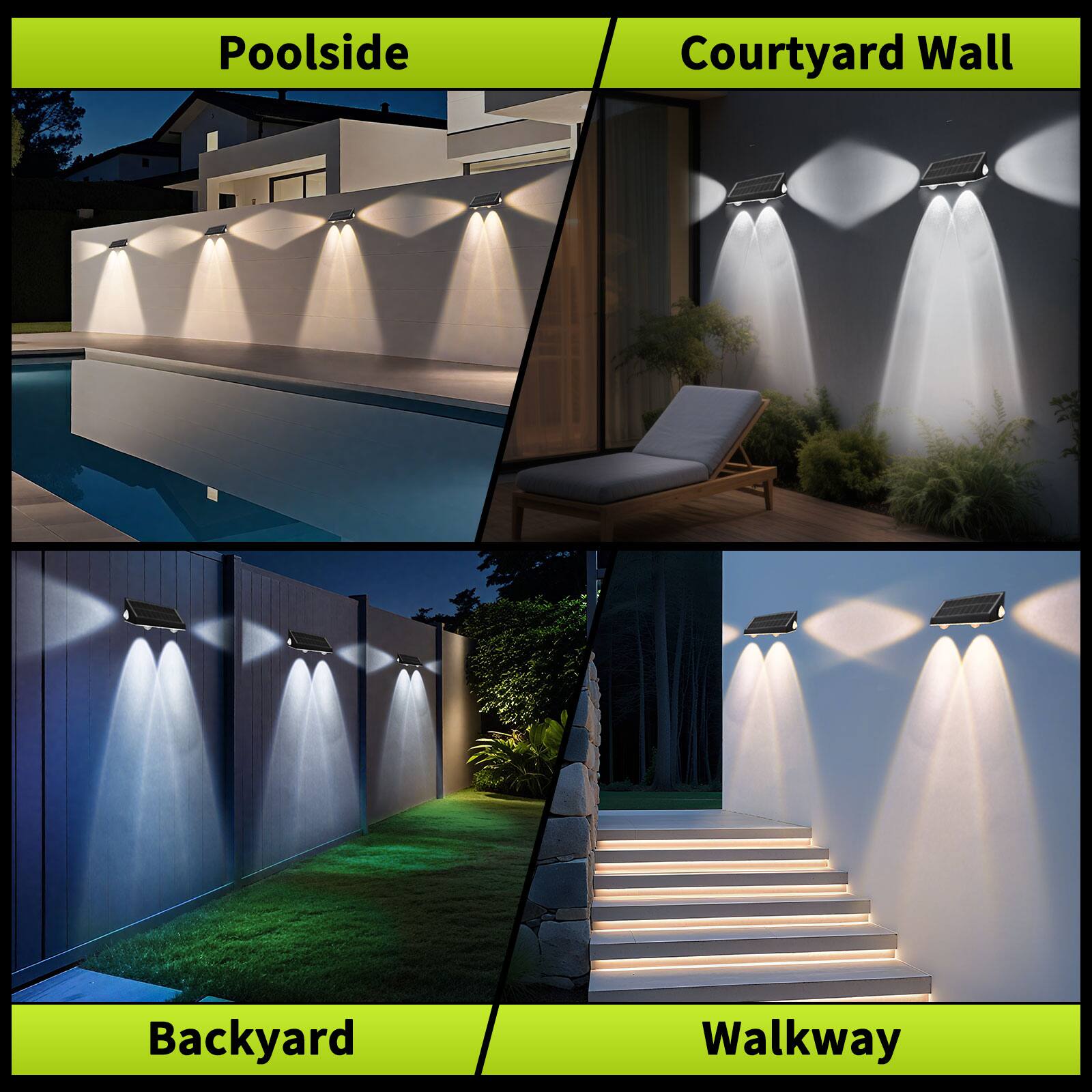 - Poolsid
- Courtyard Wall
- Backyard
- Walkway