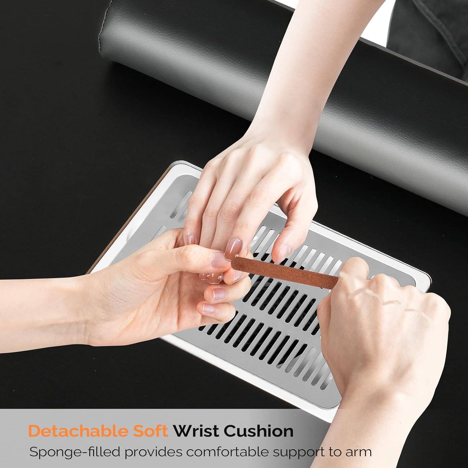 Detachable Soft Wrist Cushion  
Sponge-filled provides comfortable support to arm