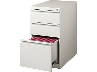 Alt View 1. Staples - Heavy Duty Mobile Pedestal File Cabinet with Wheels, 3 Drawer - Light Gray.